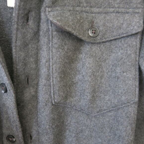 GOODFELLOW *NWT* Shacket Jacket Size L Mens Button Down Shirt Gray Button Casual - Picture 4 of 8